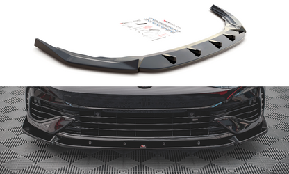 Front Ansatz V.2 für VW Golf R Mk8 schwarz Hochglanz