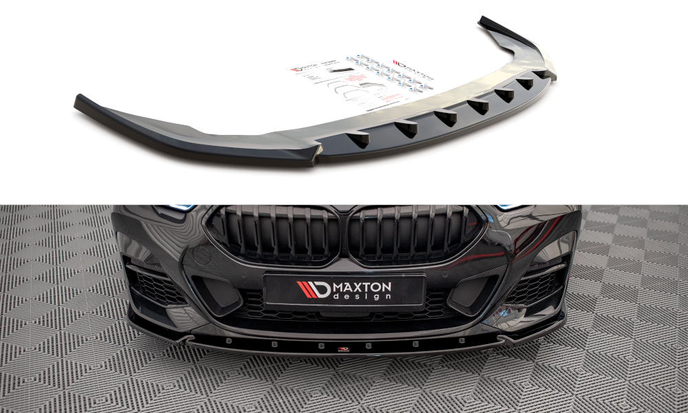 Front Ansatz V.2 für BMW 2 Gran Coupe M-Paket / M235i F44 schwarz Hochglanz