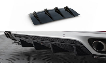 Diffusor Heck Ansatz für Porsche Panamera GTS 971 schwarz Hochglanz
