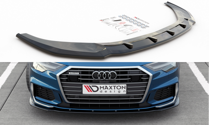 Front Ansatz V.2 für Audi A6 S-Line / S6 C8 / C8 Facelift schwarz Hochglanz