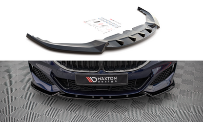 Front Ansatz V.3 für BMW 8 Coupe G15 / 8 Gran Coupe M Paket G16 schwarz Hochglanz