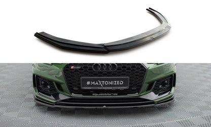 Front Ansatz V.2 für AUDI RS4 B9 schwarz Hochglanz