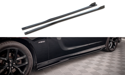 Seitenschweller Ansatz für Dodge Charger SRT Mk7 Facelift schwarz matt