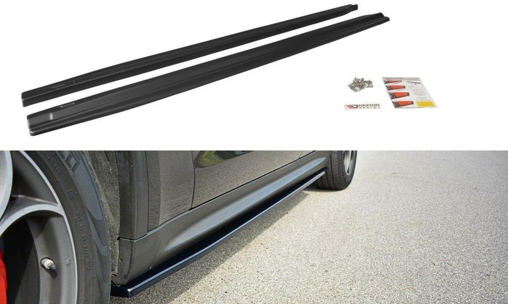 Seitenschweller Ansatz für Alfa Romeo Stelvio Mk1 schwarz Hochglanz