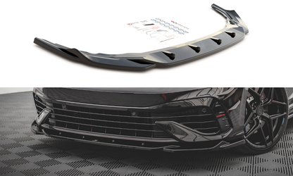 Front Ansatz V.4 für VW Golf R Mk8 schwarz Hochglanz