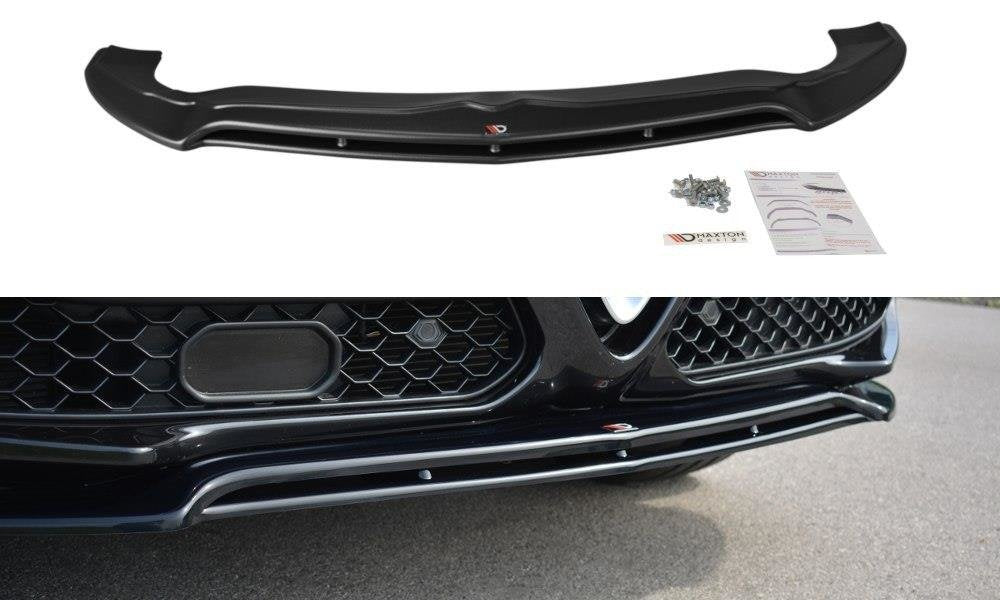 Front Ansatz V.2 für Alfa Romeo Stelvio Mk1 schwarz Hochglanz