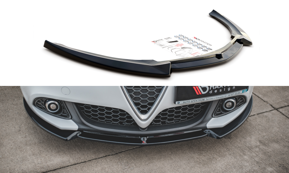 Front Ansatz V.3 für Alfa Romeo Giulietta  schwarz Hochglanz