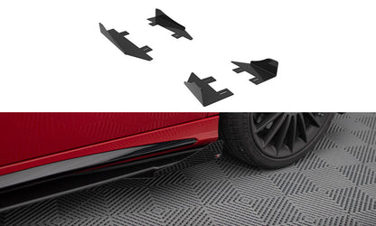 Side Flaps Mercedes-Benz A 45 AMG W176 Facelift schwarz Hochglanz