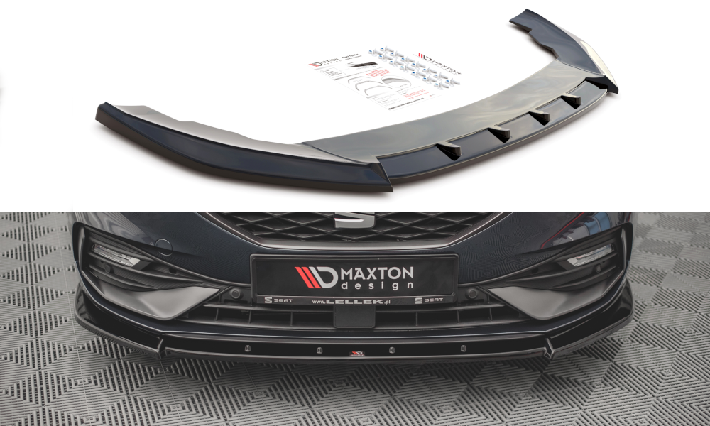 Front Ansatz V.1 für Seat Leon FR Mk4 schwarz Hochglanz