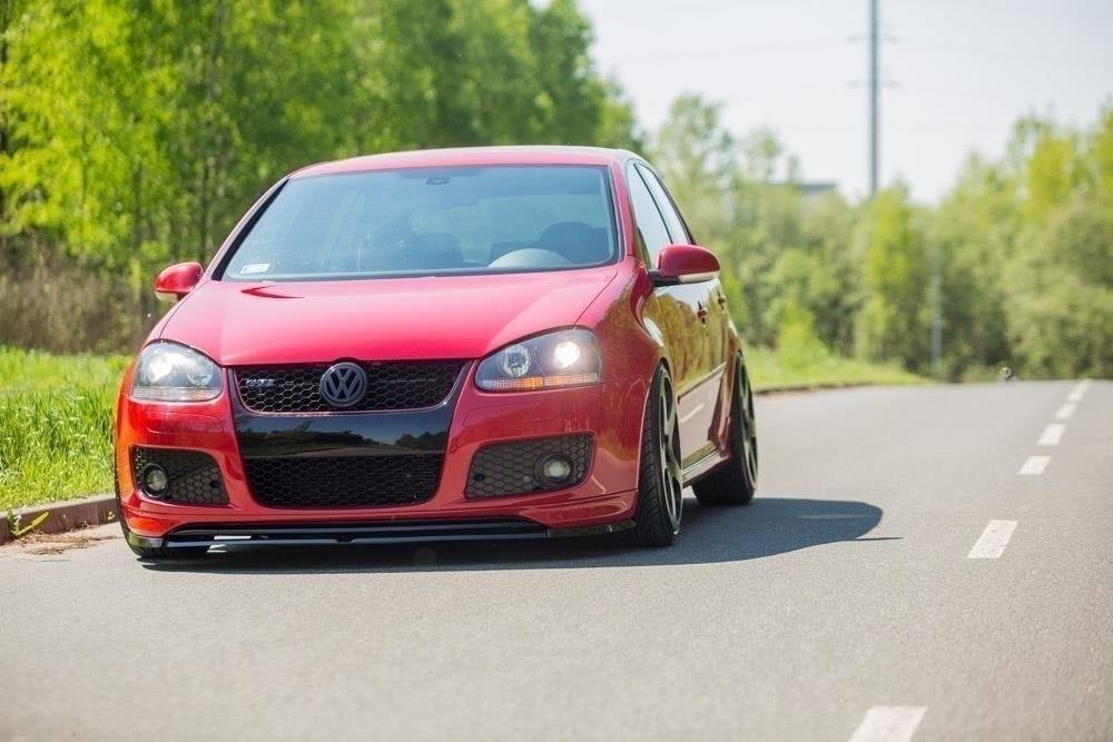 Front Ansatz für VW GOLF 5 GTI (FÜR GTI 30TH Frontansatz) schwarz Hochglanz