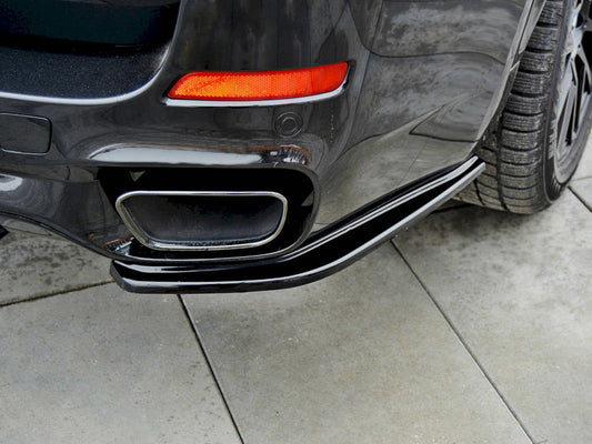 Heck Ansatz Flaps Diffusor für BMW X5 F15 M Paket schwarz Hochglanz