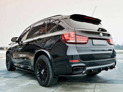 Diffusor Heck Ansatz für BMW X5 F15 M Paket schwarz Hochglanz