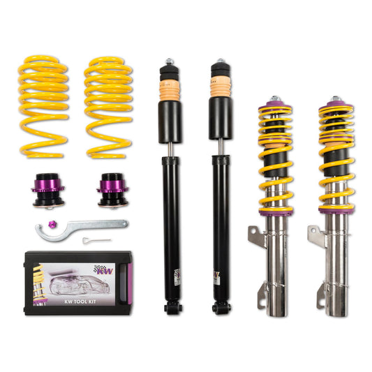 KW Gewindefahrwerk INOX V1 für Audi A3 8L / TT 8N , Seat Leon 1M , Golf IV , New Beetle 9c