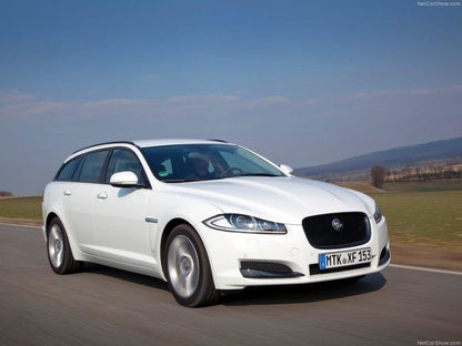 Front Ansatz für JAGUAR XF X250 Facelift schwarz Hochglanz