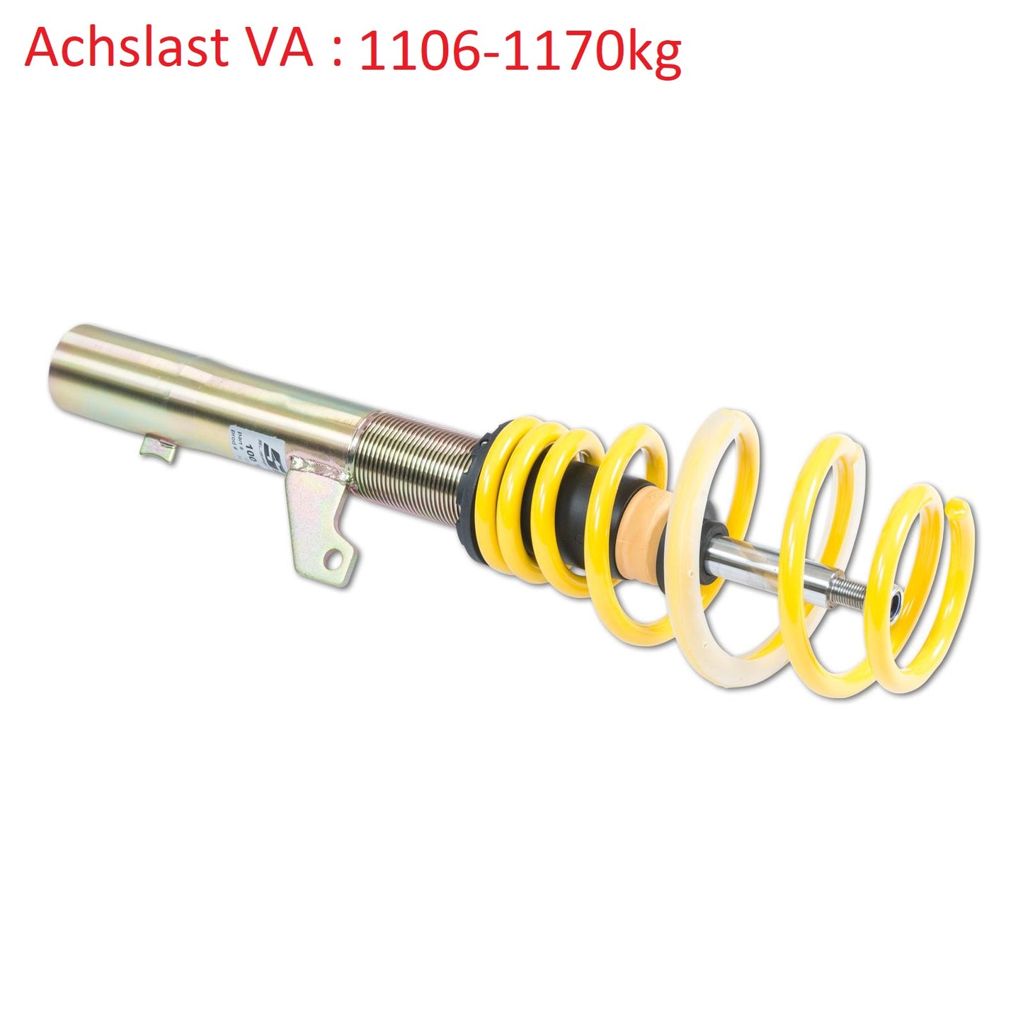 ST X Gewindefahrwerk Stahl verzinkt (mit fester Kennung) Audi A3 8P / VW Touran 1T Ø55mm ohne DDC