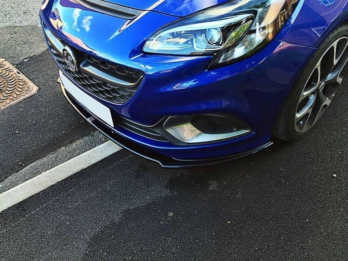 Front Ansatz für OPEL CORSA E OPC / VXR schwarz Hochglanz