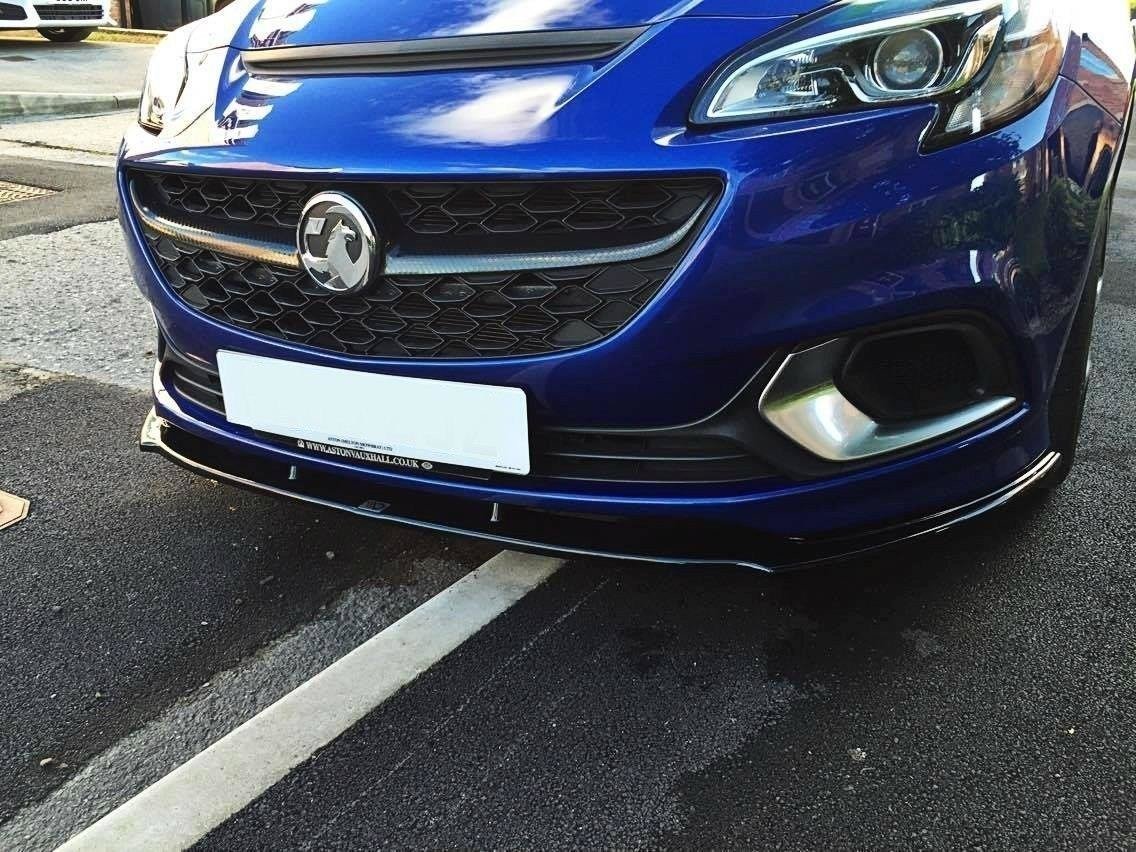 Front Ansatz für OPEL CORSA E OPC / VXR schwarz Hochglanz