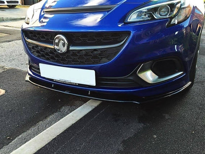 Front Ansatz für OPEL CORSA E OPC / VXR schwarz Hochglanz