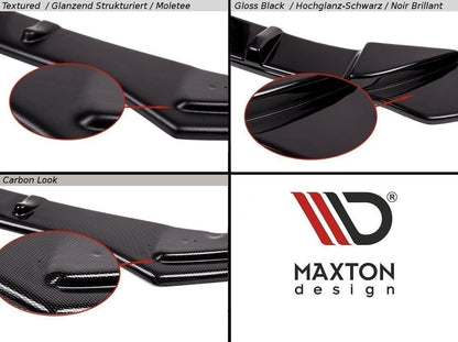 Heck Ansatz Flaps Diffusor für CHEVROLET CAMARO V SS - EU, US VERSION (vor Facelift) Carbon Look