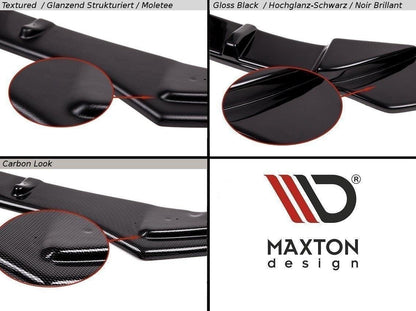 Mittlerer Diffusor Heck Ansatz für Audi RS7 Facelift Carbon Look