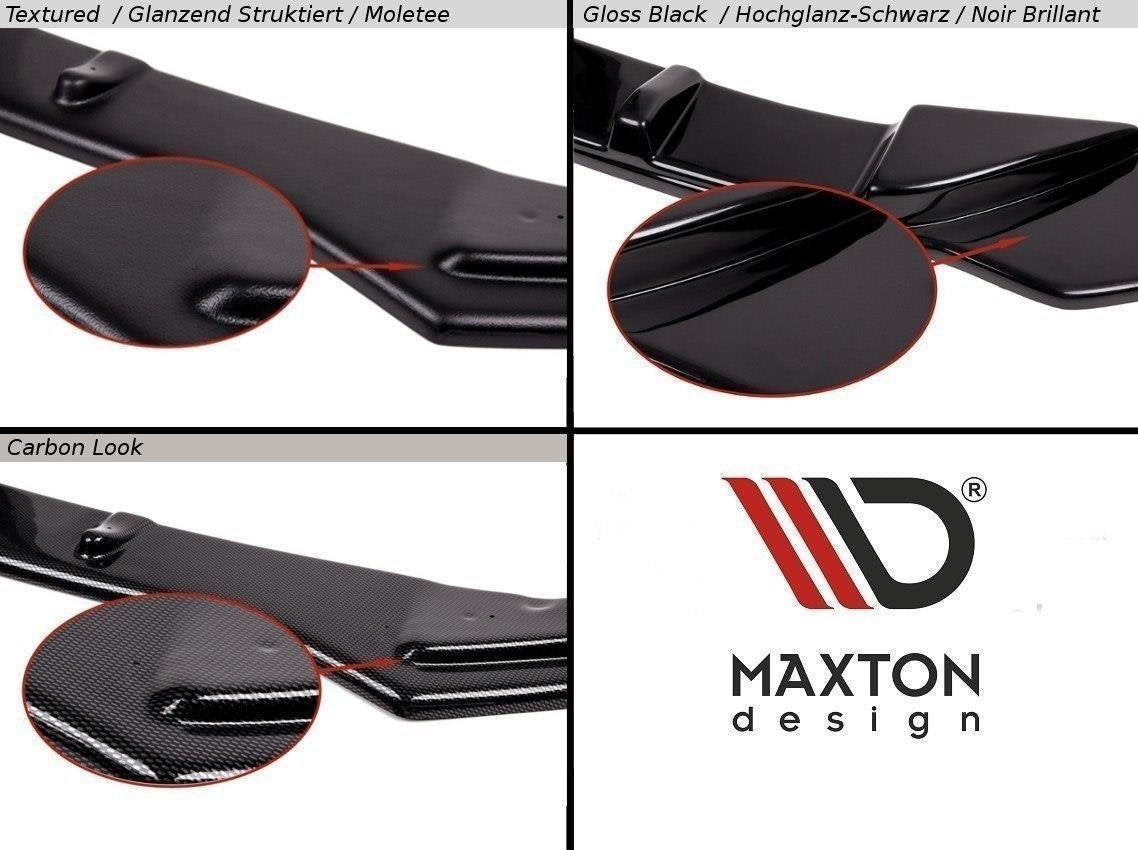 Heck Ansatz Flaps Diffusor für SEAT LEON III CUPRA / FR schwarz matt