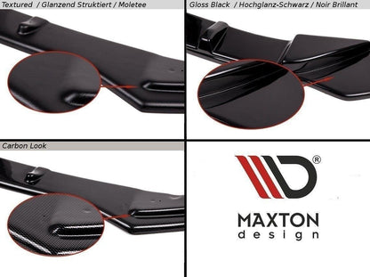 Heck Ansatz Flaps Diffusor für SEAT LEON III CUPRA / FR schwarz matt