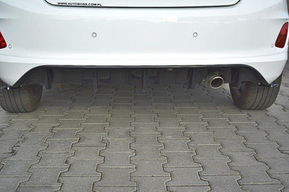 Diffusor Heck Ansatz für Ford Fiesta Mk8 ST-Line Carbon Look