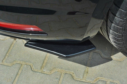 Heck Ansatz Flaps Diffusor für SEAT LEON III CUPRA / FR schwarz matt