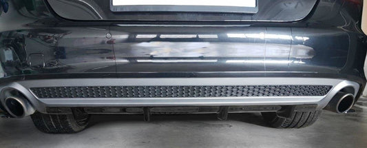 Diffusor Heck Ansatz für Audi A7 Mk1 S-Line Carbon Look
