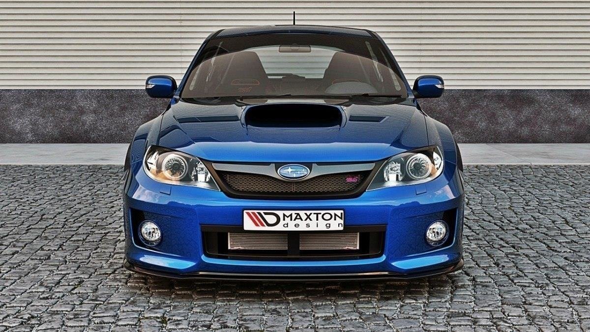 Front Ansatz V.1 für Subaru Impreza WRX STI  MK3 Facelift schwarz Hochglanz