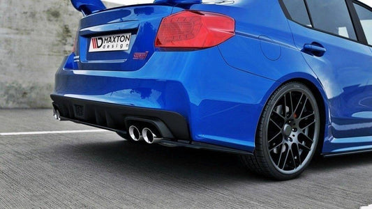 Mittlerer Diffusor Heck Ansatz V.1 für SUBARU WRX STI schwarz Hochglanz