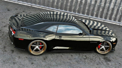 Heck Ansatz Flaps Diffusor für CHEVROLET CAMARO V SS - EU, US VERSION (vor Facelift) Carbon Look