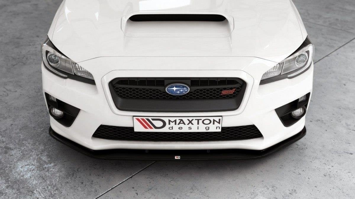 Front Ansatz für v.2 SUBARU WRX STI schwarz Hochglanz