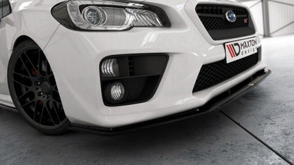 Front Ansatz für v.2 SUBARU WRX STI schwarz Hochglanz