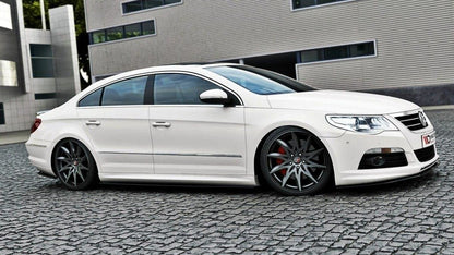 Seitenschweller Ansatz für VW Passat CC R36 RLINE (vor Facelift) schwarz matt