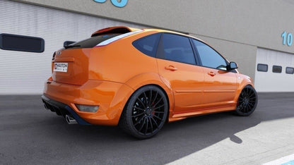 Diffusor Heck Ansatz für FORD FOCUS II ST FACELIFT Carbon Look