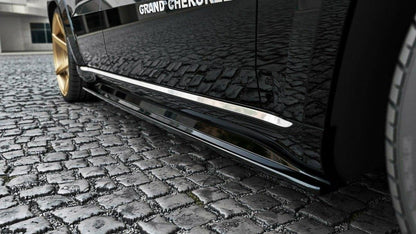 Seitenschweller Ansatz für Jeep Grand Cherokee WK2 Summit Facelift schwarz matt