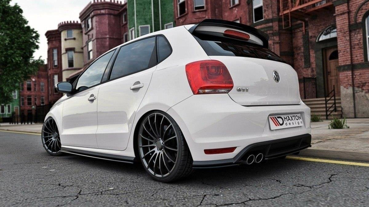 Seitenschweller Ansatz für VW Polo GTI Mk5 vor Facelift schwarz Hochglanz