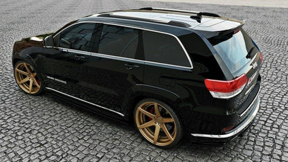 Heck Ansatz Flaps Diffusor für Jeep Grand Cherokee WK2 Summit Facelift schwarz Hochglanz