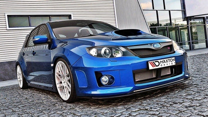 Front Ansatz V.1 für Subaru Impreza WRX STI  MK3 Facelift schwarz Hochglanz