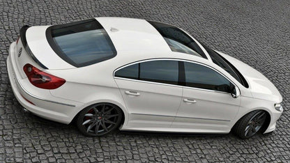 Heck Ansatz Flaps Diffusor für VW Passat CC R36 RLINE (vor Facelift) schwarz Hochglanz