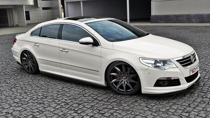 Front Ansatz für VW Passat CC R36 RLINE (vor Facelift) schwarz Hochglanz