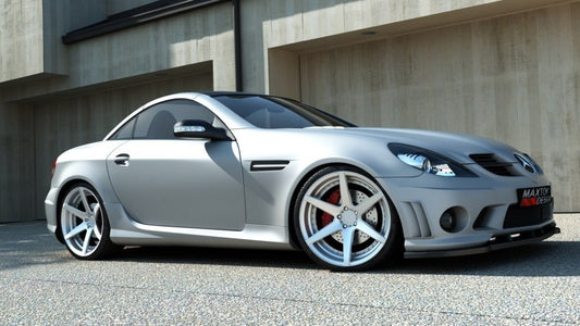 Front Ansatz für MERCEDES SLK R171 (FÜR ME-SLK-R171-AMG204-F1) schwarz Hochglanz