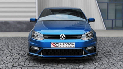Racing Front Ansatz für (Mit Flügeln) VW Polo GTI Mk5 Facelift