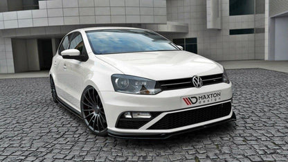 Front Ansatz V.2 für VW Polo GTI Mk5 Facelift schwarz Hochglanz