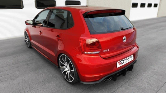 Diffusor Heck Ansatz für Heckschürze für VW Polo GTI Mk5 Facelift