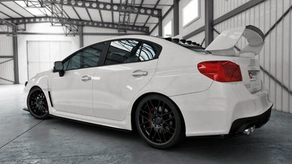 Seitenschweller Ansatz für V.1 für SUBARU WRX STI schwarz Hochglanz