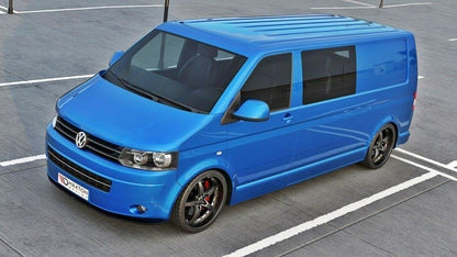Front Ansatz für VW T5 Facelift ver.2 schwarz Hochglanz