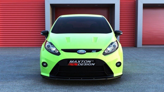 Front Ansatz für (RS Look Stoßstange) Ford Fiesta Mk7  schwarz Hochglanz