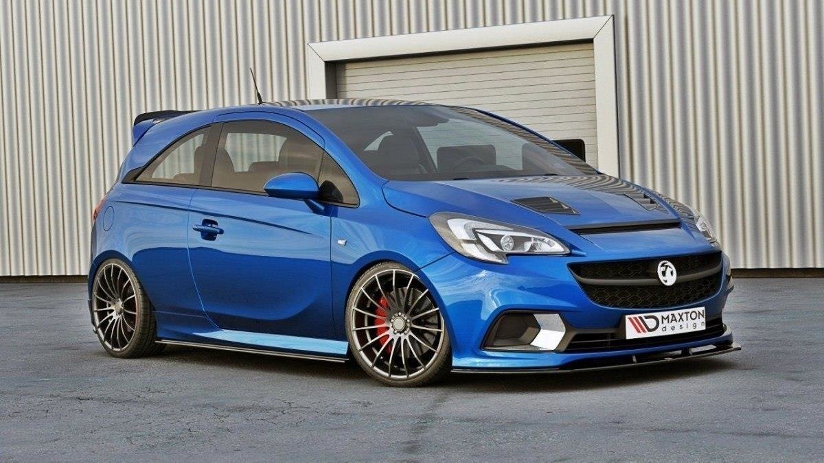Front Ansatz für OPEL CORSA E OPC / VXR schwarz Hochglanz